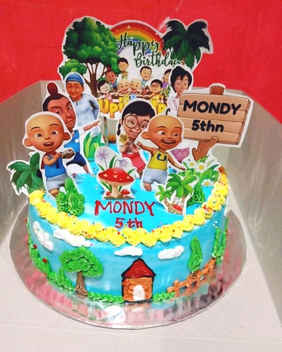 Gambar Kue Ulang Tahun Upin Ipin