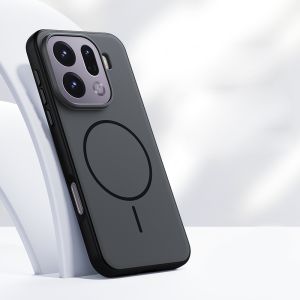 szhaiyu | Magnetic Double Color Matte PC +TPU Phone Case For OPPO Find X9 X9S Pro Ultra Skin Feel Back Cover with Metal Button