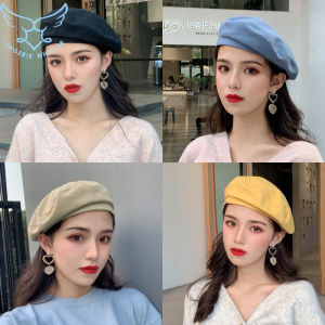 【Free Shipping】Autumn Winter Beret Lady Japanese Style Octagonal Cap Students Retro Art Painter Hat for Women