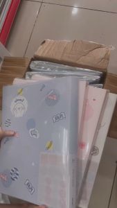 File Lá Túi Đựng Tài Liệu A4 Lá 40 Lá Màu Pastel Cute Deli Lưu Tài Liệu Chứng Từ Hồ Sơ Học Sinh