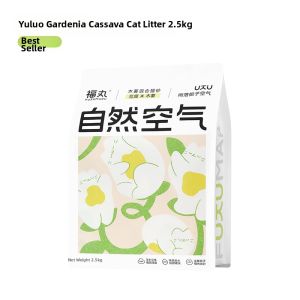 FUKUMARU | Natural Air Wood Cassava Cat Litter Mixed with Gardenia and Tofu Non-Sticky Bottom Odor-Removing