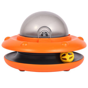 Cat Food Leaking Toy Dog Puzzle Toy Cat Teasing Ball Flying Saucer Pet Feeder Automatic Feeder