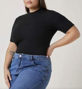 PLUS SIZE TOP / PLUS SIZE BASIC TOP / PLUS SIZE ROUND NECK TOP / PLUS SIZE TUCK IN TOP