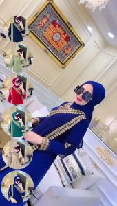SinggalangFashion-COD//Gamis Abaya Turkey/Baju Muslim Wanita/ Abaya Arab Hitam Jersey Mix Ceruti Model INDIA MAHARANI DZK Terbaru