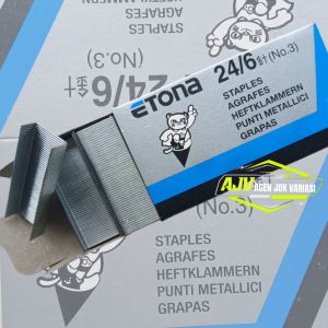 Isi staples ETONA NO.3 24/6-1M kotak kecil