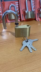 GEMBOK KUNINGAN ASLI TEBAL BESAR 60MM ANTI MALING LEHER PANJANG PENDEK
