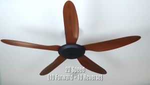 DEKA F5DC PRO F5DCL 56" | F5DCBABYL 46" 5 Blades DC Motor 20 Speed Control + Reverse Ceiling Fan with Light Kipas Siling