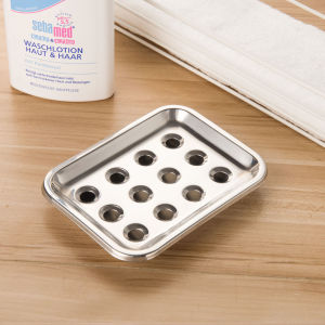 กล่องสบู่แบบไมโครไนซ์วัสดุอุปกรณ์น้ำหนักเบาสำหรับผิวหน้า กล่องสบู่สำหรับห้องน้ำและระบายอากาศได้ดี ไม่ต้องเจาะรู