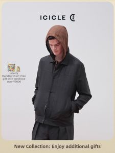 ICICLE | Spring New Linen Blend Twill Collar Jacket