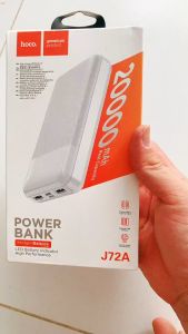 Pin dự phòng 5V/2A Hoco J72A dung lượng 20000mAh vật liệu PC cao cấp tích hợp đèn Led.