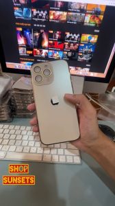 Ốp lưng iPhone 11/ 12/ 13/ 14/ 15 Plus/ 16 Pro Max kính nhám màu Titan