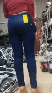 Quần Legging Giả Jeans DÀI Chất liệu thun giả jean dày đẹp cao cấp co giãn thoáng mát tôn dáng che khuyết có bigsiz