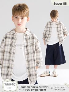 MUCMUKN | Lightweight Cotton Gingham UV Protection Shirt