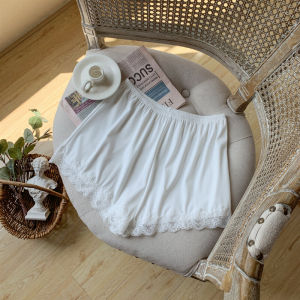 Lace Safety Pants Womens Loose Thin Short Bottoms Spring Summer Three-quarter Length Underwear Shorts Sleepwear