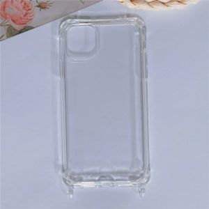 Transparent Shockproof Phone Case For iPhone 18 17 16 15 Pro Max 14 13 12 With Ring Hole Four-Corner Airbag Soft Bumper Cover