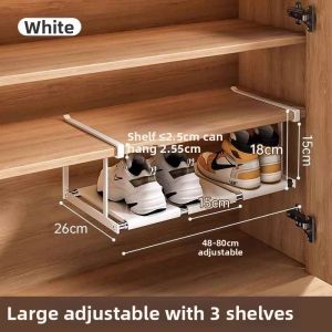 TENGYAGAO | Adjustable Shoe Rack Organizer Space-saving Entryway