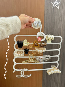 Simple Style Shark Clip Hair Accessory Storage Box Childrens Headwear Elastic Band Rope Clamp Hairband Display Rack Organizer
