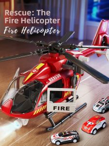 YISBRO | Fire Fighting Educational Helicopter Alloy Car Toddler