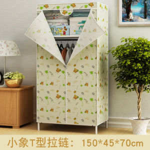 Economic Thickened Steel Frame Simple Wardrobe Student Dormitory Single Person Small Closet Storage Organizer Cabinet