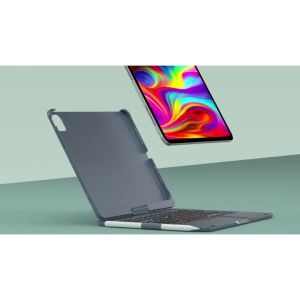 Touch Keyboard Case for iPad Air 11-inch (2024 M2) & iPad Pro 11(4th/3rd/2nd/1st Gen):Multi-Touch Trackpad & 7 Colors Backligh