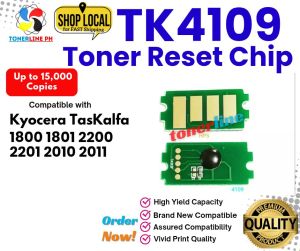 Toner Chip Tk4109 and Toner Powder Refill 500grams For Use and Compatible with Taskalfa KM1800