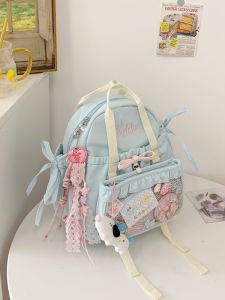Cute School Bag Anime Character Childrens Backpack Casual Detachable Shoulder Bag High Aesthetic Value Student Bookbag
