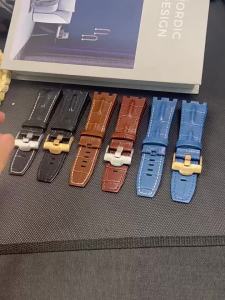 Dây Đeo Đồng Hồ Bằng Da 28mm Cho Audemars Piguet Royal Oak Offshore 26470 15703 15710 Nam Pin Buckle Dây Da Bò