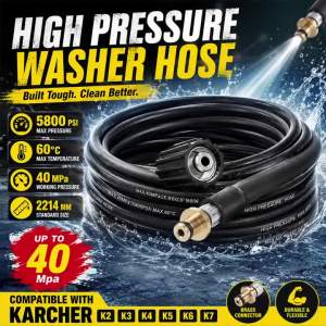 6m/ 8m/ 10m/ 15m High Pressure Washer Hose For Karcher K2 K3 K4 K5 K6 K7 Water Pipe With Brass Connector Car Cleaning Accessory