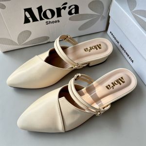 Sandal heels wanita dewasa sendal selop hak 3cm matahari