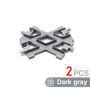 Big Building Blocks Train Traffic Light Grey Track Set Schienen Accessories Compatible Duploed Education Baby Children Gift Toys