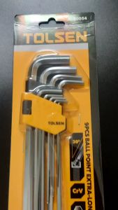 Bộ lục giác Tolsen 20054 lục giác đầu bằng lục giác bi bộ dụng cụ sửa chữa 9 cây dài