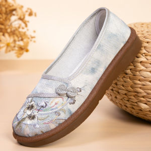 BUJINXUAN | Anti-slip Comfortable National Style Soft Soled Slip-on Cloth Shoes