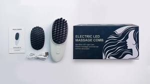 ✨ 2025 ✨ Electric Massage Comb Health Care Head MassagerLEDRed Blue Light Hair Care Hair Care Hairdressing Comb[Warm and Bright Home]
