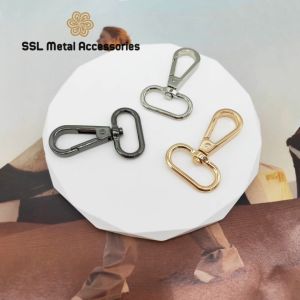 Set 2 Khoen móc dây đeo túi xách balo thời trang phụ kiện túi xách bằng kim loại Alloy dogclips TY-LX310 32*26*50mm