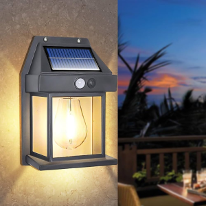 LAMPU DINDING SOLAR INTERACTION WALL LAMP BK-888: Lampu Sensor Gerak Surya Luar Ruangan Tahan Air