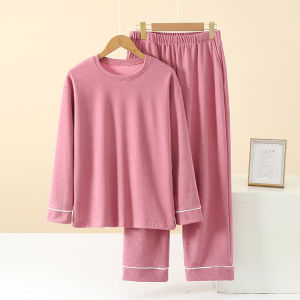 หนาขึ้น บ้านกํามะหยี่ ชุดนอน แขนยาว ผู้หญิง必