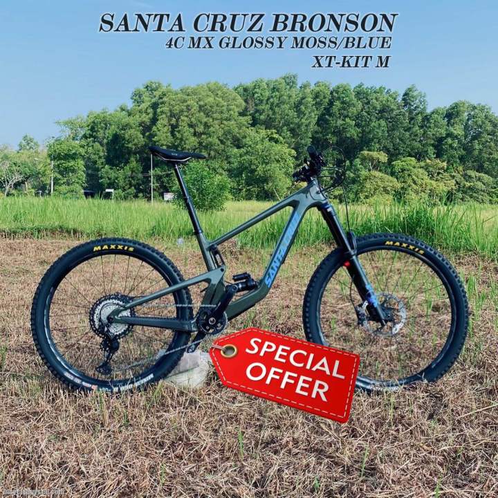 SALE Santa Cruz Bronson Carbon 29 27.5 XT KIT Medium Gloss Moss and Blue Rider 165 175 Aeon 36 monthly Rm1 028 Lazada