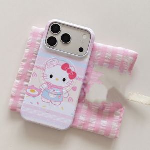 Sanrio | Cute Cartoon Sanrio Hello Kitty Magnetic Stand Phone Case For iphone 17 16 15 Pro Max For Magsafe Wireless Charge Bumper Cover