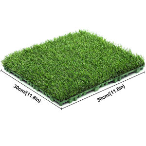 Artificial Grass Outdoor Rug11.8inch Indoor Outdoor Dog Synthetic Grass Mat Party Wedding Christmas Balcony Garden Astro Turf RugDrainage Holes Faux Fake Grass Rug Carpet for Pe