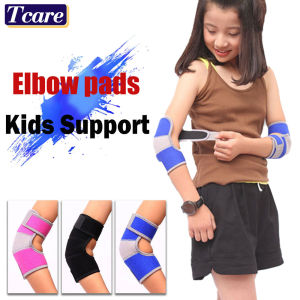 1 Pair Kids Sports Elbow Support Arm Brace Girls Boys Breathable Sport Protector Compression Elbow Sleeves Adjustable Elbow Pads Outdoor