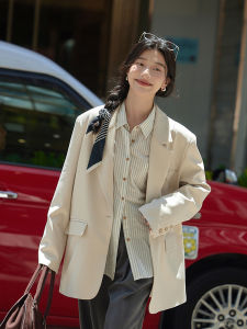 Casual Loose Womens Blazer Jacket 2025 Autumn New Style Small Size Super Beautiful Korean Style Lazy Fashion Suit Coat
