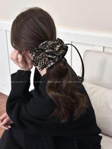 Retro Leopard Print Hair Ties for Women High Elasticity Durable No Damage Hair Bands New 2025 Hair Accessories for Bun