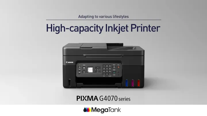 Canon PIXMA G4770 Inkjet Printer | A4, Ink Efficient, Print, Scan, Copy, Fax, Wi-Fi Direct