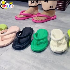 Smile☺️พร้อมส่ง รองเท้าหูหนีบ รองเท้าแตะ รองเท้าแตะเกาหลี วัสดุ EVA สีสวย แตะ อีแตะ รองเท้าแตะราคาถูก