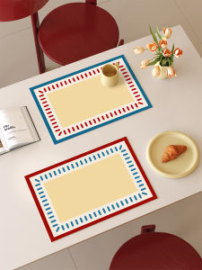 Waterproof Oil-resistant Dining Table Mat Heat Insulation Pad Advanced Feeling Non-washable Desktop Protection Pad Ins Style