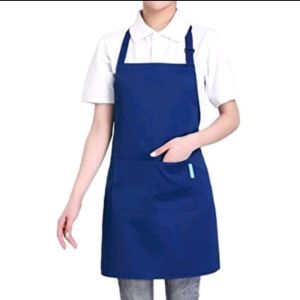 Celemek Masak Polos Apron Masak Anti Air Mudah Dicuci Biru Hitam Hijau Coklat
