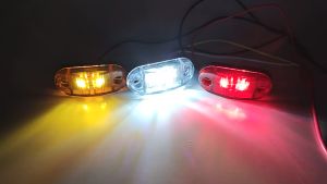 6 LED Side Marker Indicators Lights Side Lamp Truck Trailer Lorry