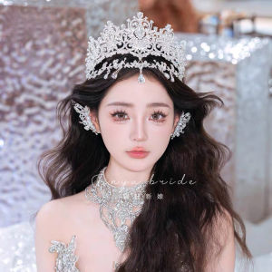 Jinyu New Arrival Crown Style Wedding Headwear Fresh out Fashion Korean Alloy Silver Gold Plated Hair Accessories for Brides