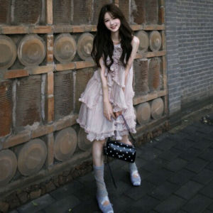 CHANGTONG | French Style Sweet Flared Waist Dress