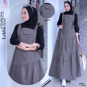 Setelan Wanita Lekha Overall Mayung Busana Muslimah Dewasa Elegan